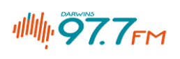 8GGG 97.7 FM Darwin's 97 Seven logo
