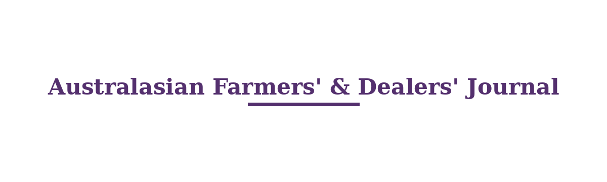 Australasian Farmers' & Dealers' Journal logo