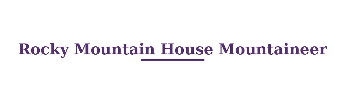 Rocky Mountain House Mountaineer logo