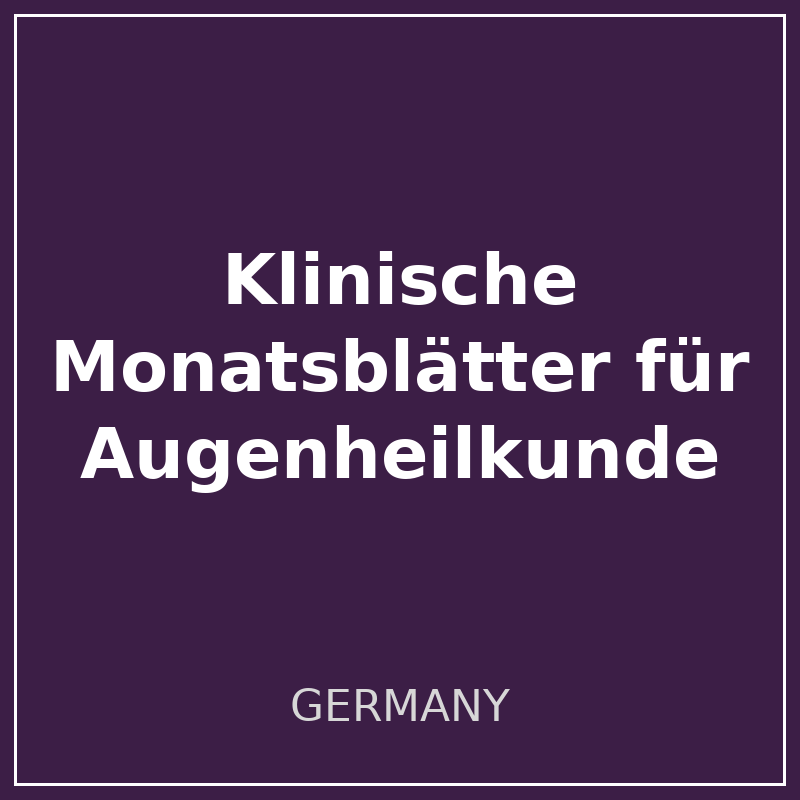 Klinische Monatsblätter für Augenheilkunde logo