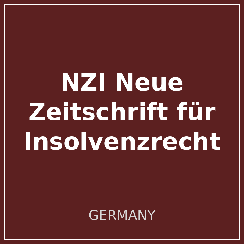 NZI Neue Zeitschrift für Insolvenzrecht logo