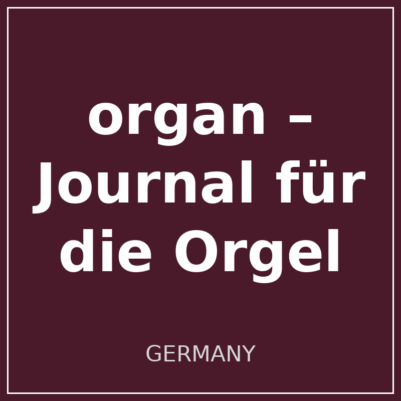 organ – Journal für die Orgel logo
