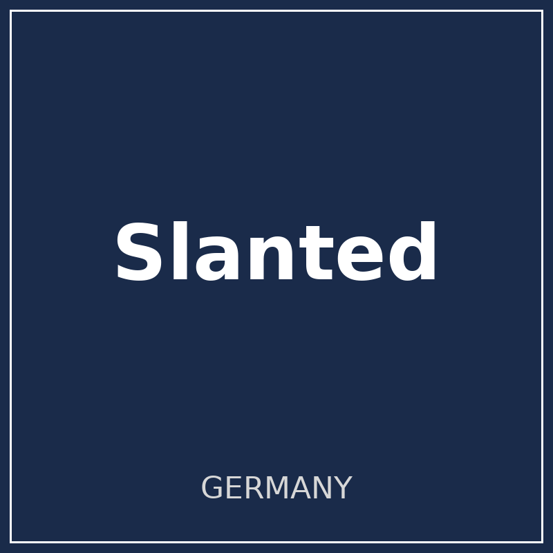 Slanted logo